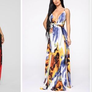 NWT Fashion Nova “Can’t Stay Away” Maxi Dress